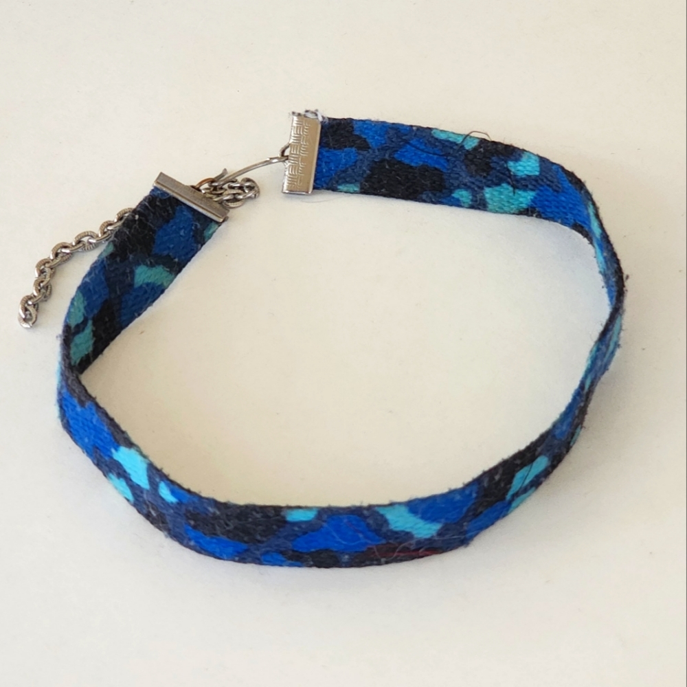 💙 Blue Camo Choker Necklace